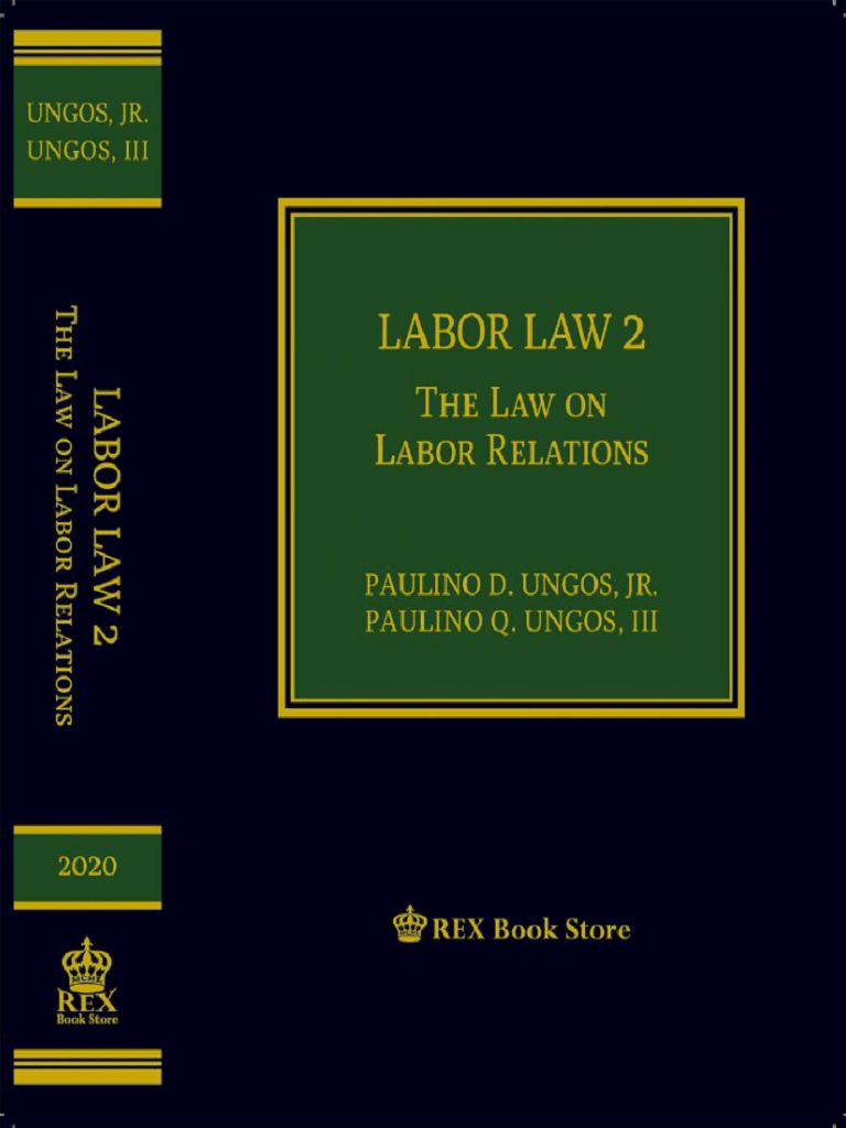 ungos labor law 2 the law on labor relations
