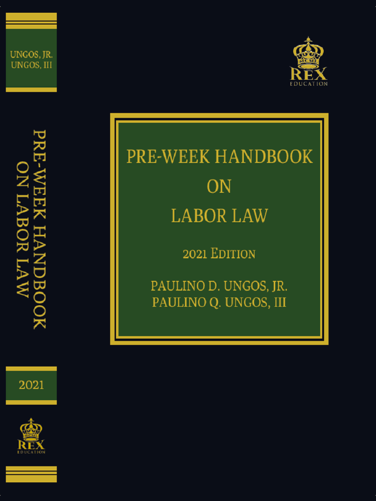 ungos - pre-week handbook of labor law